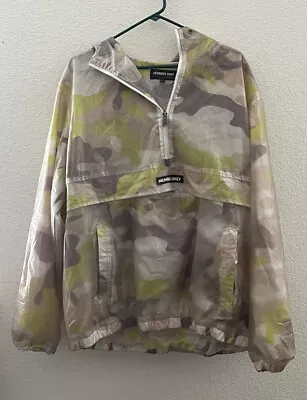 Members Only Sport Men's Light Camo Pullover Rain Jacket Hoodie XXL • $25