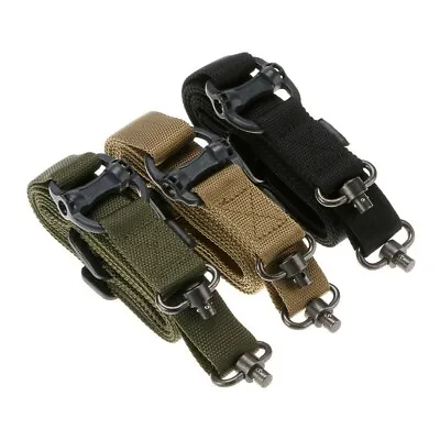 2 Point Sling Rifle Shoulder Adjustable Strap Tactical Quick Detach QD Mount • $9.99