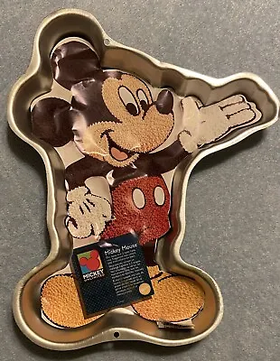Disney Mickey Mouse Standing Full Body Aluminum Cake Pan 1995 Wilton NEW • $15