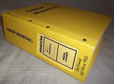 Komatsu Wa600-6 Wheel Loader Service Shop Repair Workshop Manual S/n 60001-up • $129.99