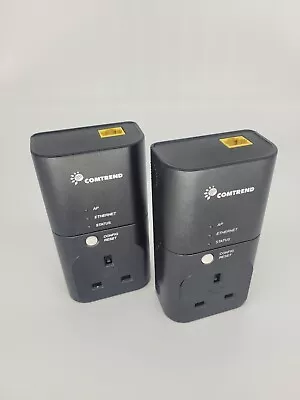 COMTREND 9020 POWERLINE ADAPTERS X2 HOMEPLUG - 200Mbps Exstenders X2 • £15.99