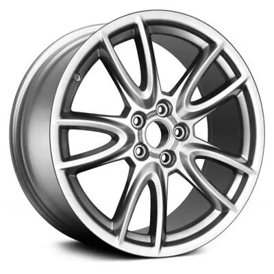 Wheel For 11-13 Mustang 19x9 Alloy 5 V Spoke 5-114.3mm Smoked Silver Offset 42mm • $401