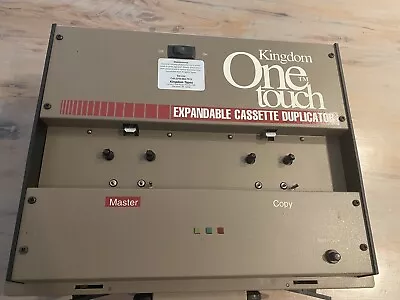 Vintage Kingdom One Touch Portable Expandable Cassette Tape Duplicator  WORKING • $100