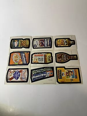 Vintage Wacky Packs Stickers TOPPS Brand Bazooka Gum Trading Collector Cards • $18