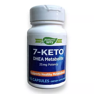 Nature's Way 7-KETO DHEA Metabolite 25 Mg Potency - 60 Capsules NEW SEALED • $20.49