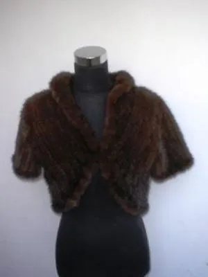 Brand New Knitted Mink Fur Bolero Jacket Women Size All • $687.58