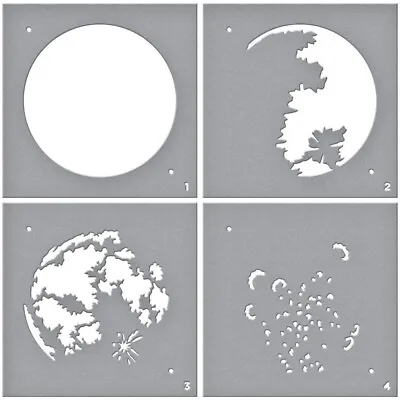 $19.80 • Buy Spellbinders Stencil - Layered Full Moon