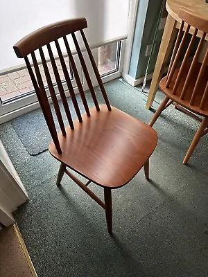 Vintage Danish Style Spindle Back Dining Chairs (2 Available) • £30