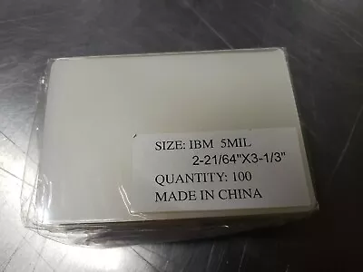 5 Mil IBM Laminating Pouches 2-21/64  X 3-1/3  100pcs • $7