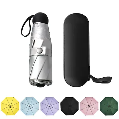 AUSDIN Mini Umbrella Windproof Anti-UV Sun /Rain Folding Small Pocket Umbrellas • $22.99