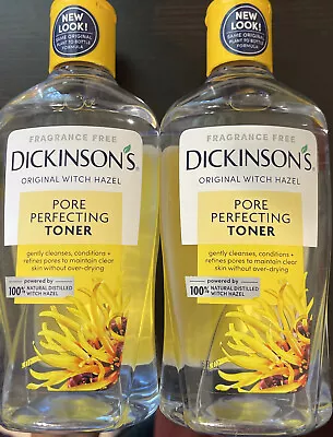 $20 • Buy Dickinson's Witch Hazel Toner Pore Perfecting 16oz ( 2 Bottles ) Yellow