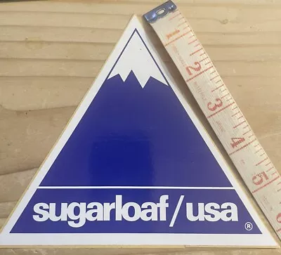 Vintage 80s/90s Sugarloaf USA Maine Ski Mountain Sticker 6 X 6 X 6  • $29.99