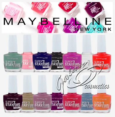 Maybelline SuperStay 7 Days Nail Polish Gel Effect Long Wearing Colour • £3.35