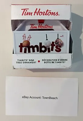 $14.92 • Buy 2020 Tim Hortons Christmas Holiday Tree Ornament Timbits Box Limited Edition NIB