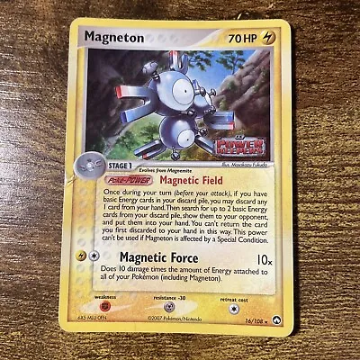 Magneton - 16/108 - Rare - Reverse Holo English Pokemon EX Power Keepers • $2.70