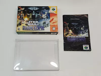 Star Wars Shadows Of The Empire Original N64 Nintendo 64 Box & Manual Only *** • $35.95