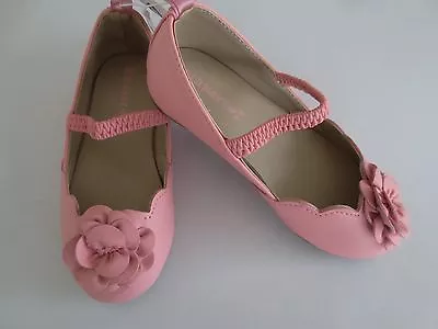 $11.99 • Buy NEW Girl Toddler *7* OLD NAVY Pink Flower Mary Janes Shoes With Tags