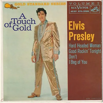 Elvis Presley  A Touch Of Gold Vol. 1  1959 RCA EPA-5088 Maroon Label Excellent • $400