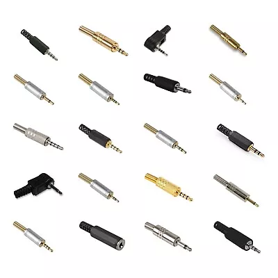 2.5mm 3.5mm 4 Pole Stereo Mono Jack Aux Input Male Female Plug Socket Connector • £3.65