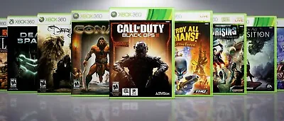 $10.75 • Buy Custom Replacement Xbox 360  Title C-D Covers And Cases. No Games Included