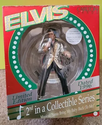 Carlton Cards 1996 ELVIS Collectible Musical Ornament 2nd In Series ~ WORKS! • $13.99