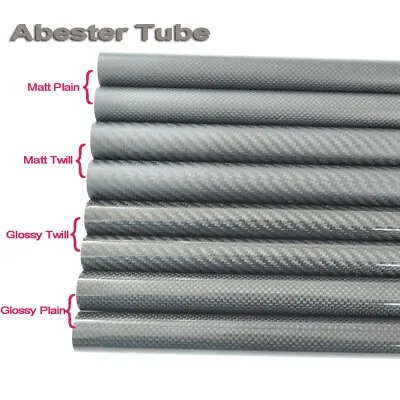 3K Carbon Fiber Tube OD 30mm 32 33 34 34 35 36 38 40 42 44 45mm Length 1M • £18.53