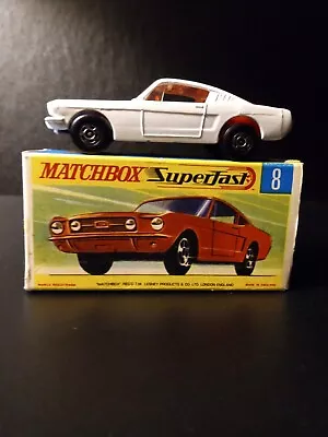 Matchbox Superfast #8 Ford Mustang  In Original G Box • $500