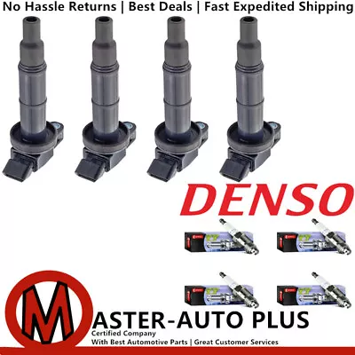 Engine Ignition Coil & DENSO Platinum TT Spark Plug For Toyota Corolla 1.8L L4 • $115.83