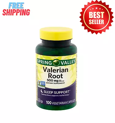 Spring Valley Valerian Root Capsules 500 Mg 100 Count • $8.85