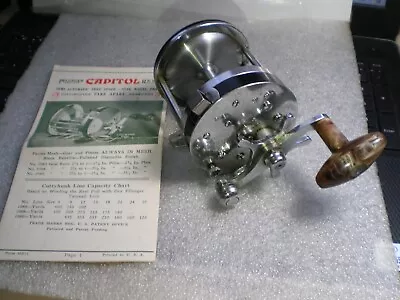 Pflueger~capitol~model 1985~made In Usa~vintage Fishing Reel With Instruction • $12.50