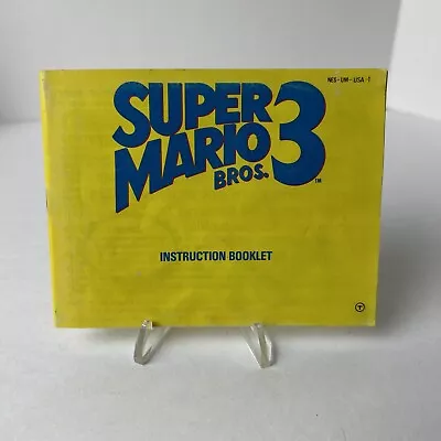 Super Mario Bros. 3 Nintendo NES Instruction Booklet Manual *ONLY* • $9.90