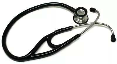 Cardiology Stethoscope Stainless Steel Dual Head Adult Black Tube Premium • $19