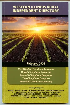 2023 Western Illinois Rural Independent Directory Telephone Co. Phone Book PB • $7.99
