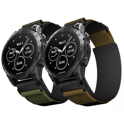 Rugged Nylon Watch Band Strap For Garmin Fenix Tactix Enduro Epix Pro Forerunner • $27.99