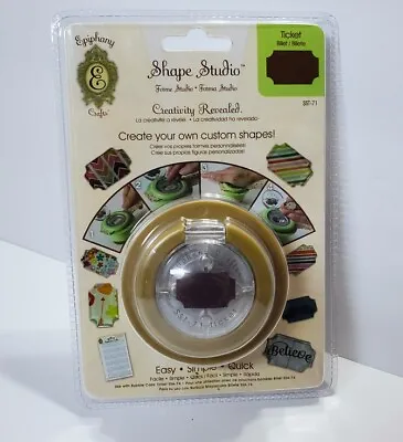 New EPIPHANY CRAFTS Shape Studio TICKET Button Tool Punch Scrapbooking • $9.99