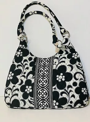 Vera Bradley Purse Tote Day & Night Black & White Floral Pattern • $24.99