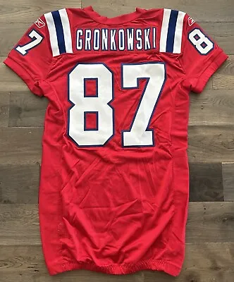 Photo Matched Rob Gronkowski Game Worn Used Signed New England Patriots Jersey • $49999.99