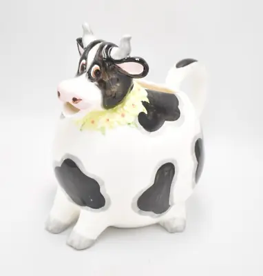 Vintage Large Cow Milk Jug Ceramic Novelty Decorative Collectible • £14.95