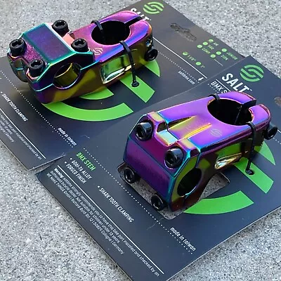 Salt Am Stem Top Load Or Front Load Oil Slick 1 1/8 Bmx Bike Stems Cult Sunday • $36.95