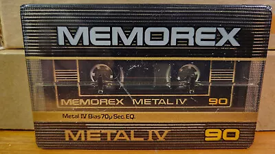 Memorex Metal IV 90 Min Type IV Blank Audio Cassette Tape - New - Made In U.S.A • $49.99