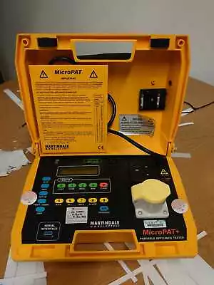 Martindale MicroPAT Plus + PAT Tester  APPLIANCE TESTER • £450