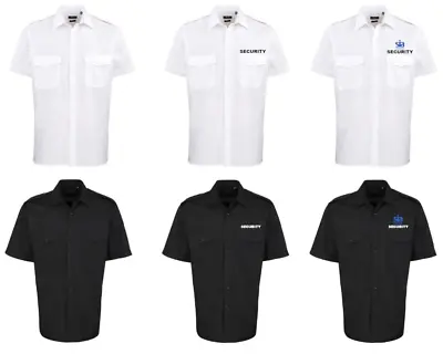 Security Uniform Shirt - In White And Black • £17.76