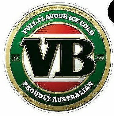 1 X VB Beer Can  Sticker  Bar Fridge Car Sticker Bumper Sticker • $25