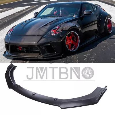 JDM Matte Black Front Bumper Splitter Spoiler Body Kits For Nissan 370Z Altima • $84.25