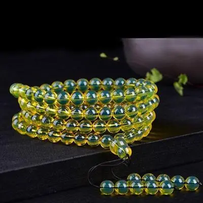 Green Gem Moldavite Meteorite Impact Glass Czech Bracelet Crystal 8mm • $20.35