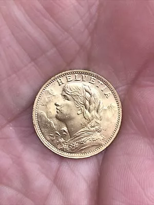 $511.40 • Buy Vintage 1935 L-B Switzerland 20 Francs Gold Coin Swiss Helvetia