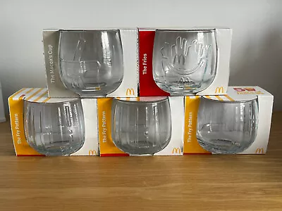 5x Vintage Rare Coca Cola Coke Wobling Glass - 50 Years Of Macca's • $19.90