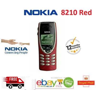 £22.99 • Buy NOKIA 8210 RED SIM FREE UNLOCKED With WARRANTY UK SELLER