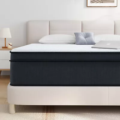  12 Inch Queen Hybrid Mattress In A Box Innerspring And Gel Memory Foam • $179.99