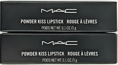 MAC Powder Kiss Lipsticks In 301 A Little Tamed & 922 Werk Werk Werk • $24.95